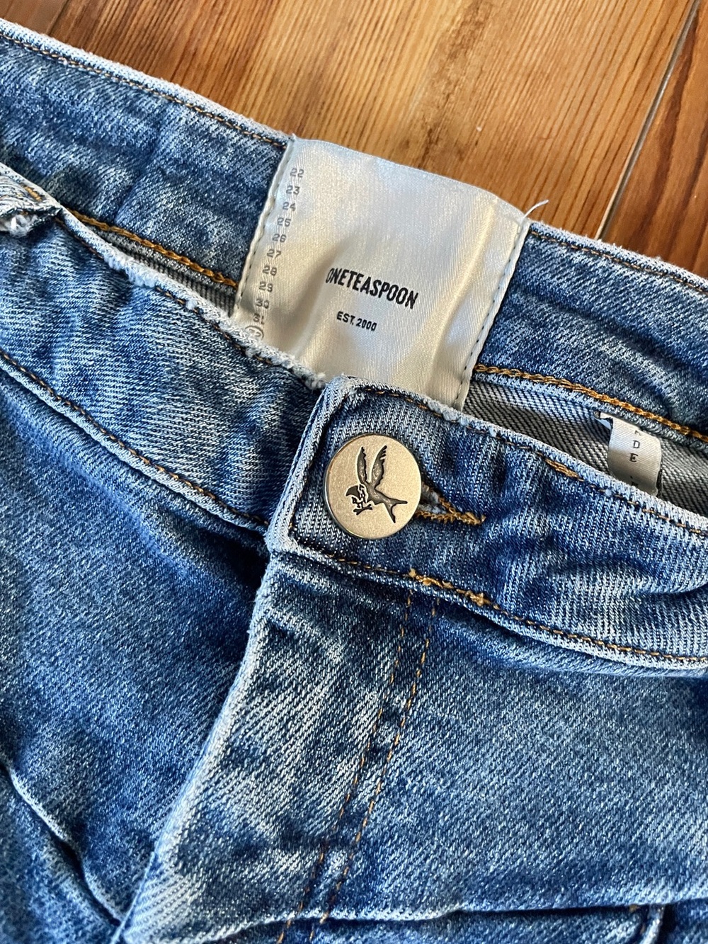 One Teaspoon High-Waist Skinny Jean — "Preachers", Yoke Detail - Picture 5 of 10
